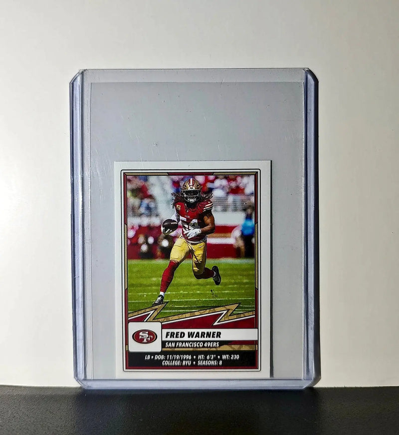 Fred Warner 2025 Panini NFL #528 Sticker San Francisco 49ers