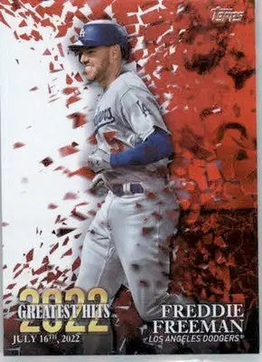 Freddie Freeman - 2023 Topps - #22GH-8 - 2022 Greatest Hits Baseball - Baseball Card Single