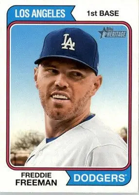 Freddie Freeman - 2023 Topps Heritage - #377 - Baseball - Baseball Card Single