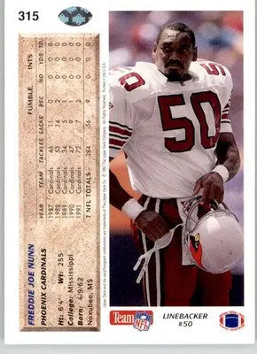 Freddie Joe Nunn - 1992 Upper Deck - #315 - Football - Football Card Single
