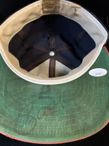 Inside view of Freddie Patek signed California Angels cap with JSA certification