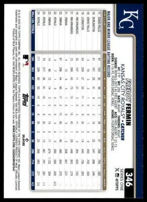 Freddy Fermin 2025 Topps #346 Kansas City Royals - Baseball Card Single