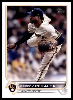 Freddy Peralta 2022 Topps #13 Milwaukee Brewers - Baseball Card Single