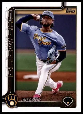 Freddy Peralta 2025 Topps #61 Milwaukee Brewers - Baseball Card Single