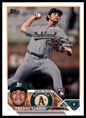 Freddy Tarnok Rookie 2023 Topps #608 Oakland Athletics - Baseball Card Single