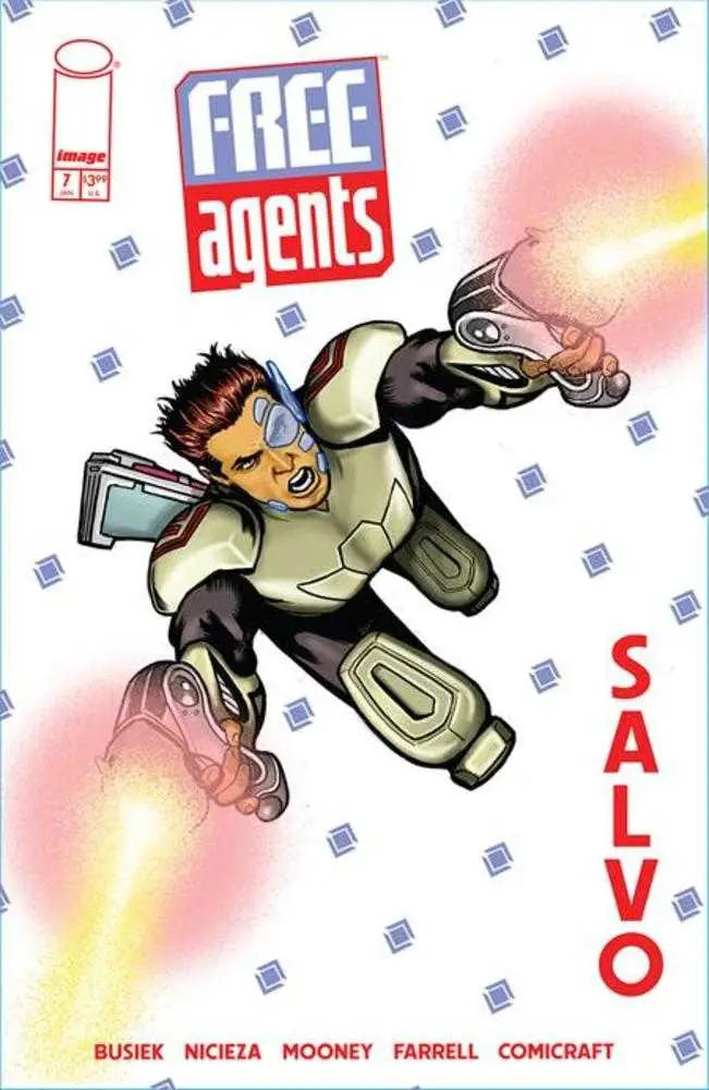Comic book cover for Free Agents #7 Kevin Maguire Variant featuring artwork by Kevin Maguire
