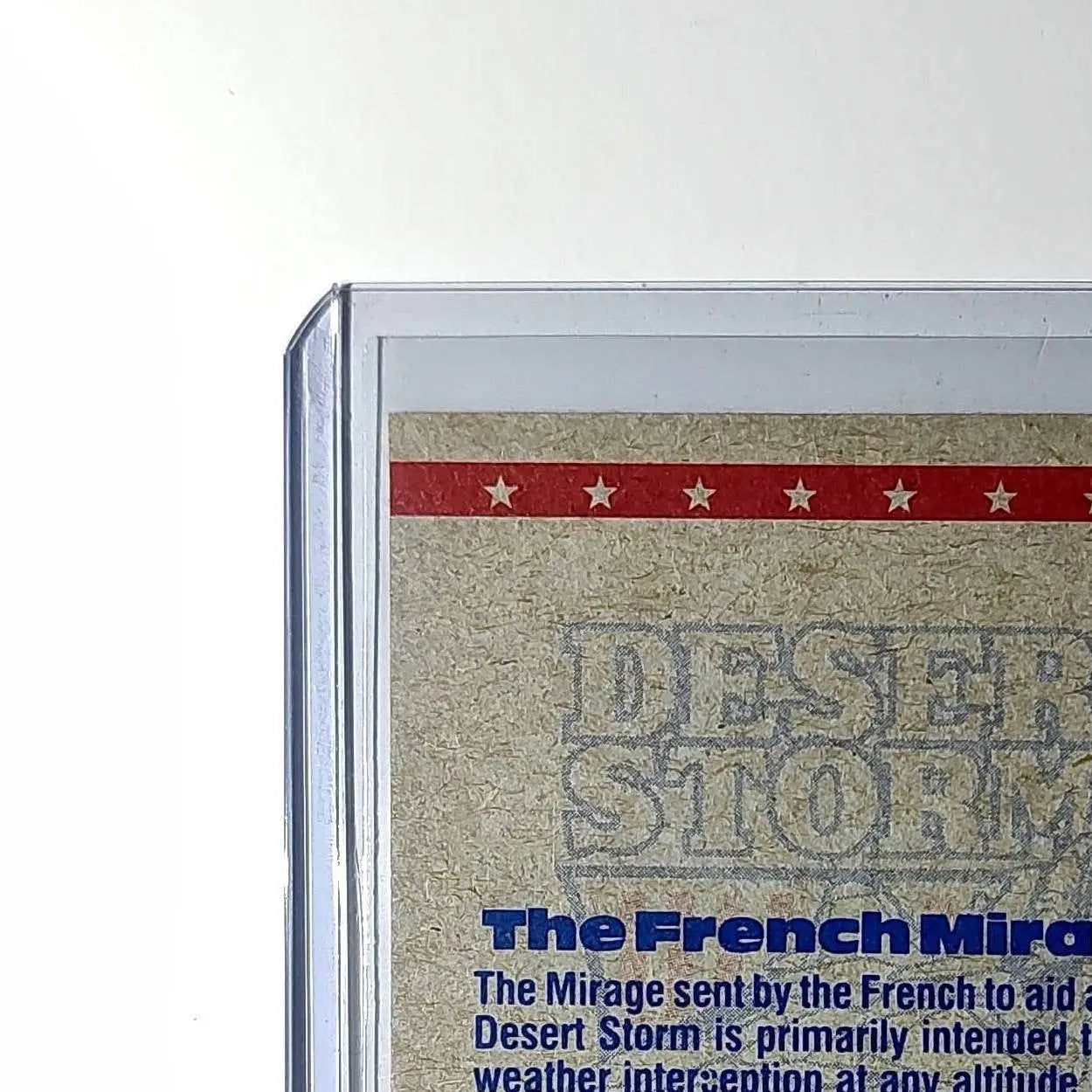 French Mirage Fighter 1991 Topps Desert Storm #18 Card