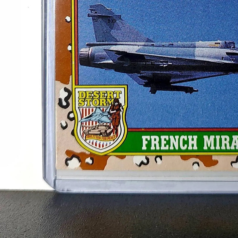 French Mirage Fighter 1991 Topps Desert Storm #18 Card