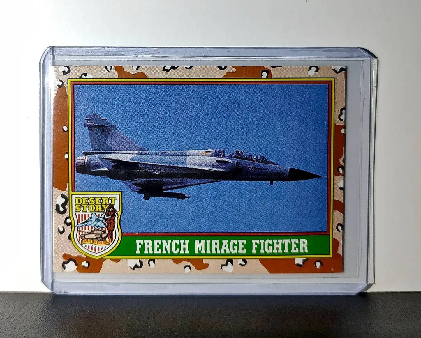 French Mirage Fighter 1991 Topps Desert Storm #18 Card