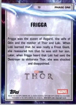 Frigga - 2025 Topps Chrome Marvel Studios - #13 - Non_sport - Marvel Card Single
