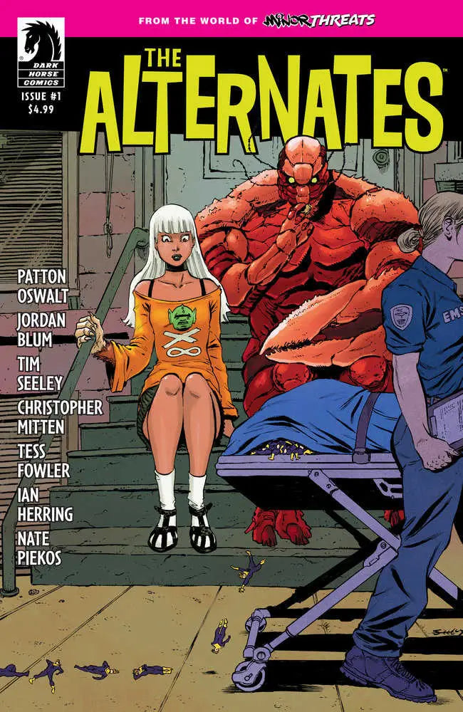 Comic book cover of The Alternates by Tim Seeley featuring colorful characters