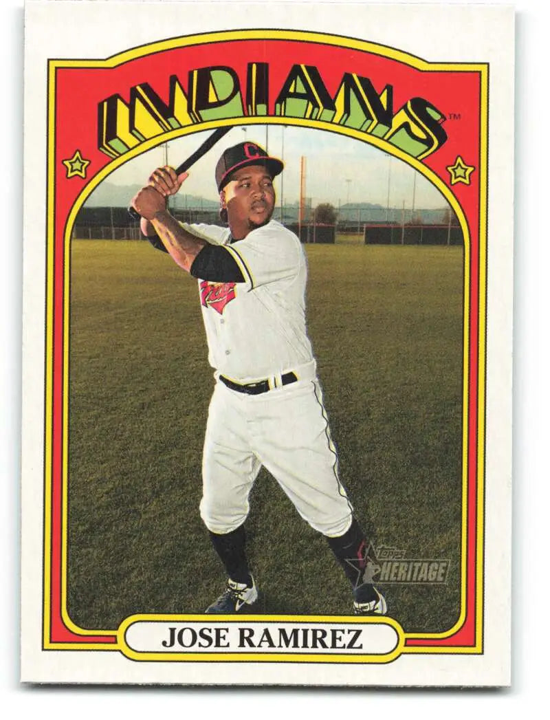 2021 Topps Heritage #297 Jose Ramirez NM-MT Indians
