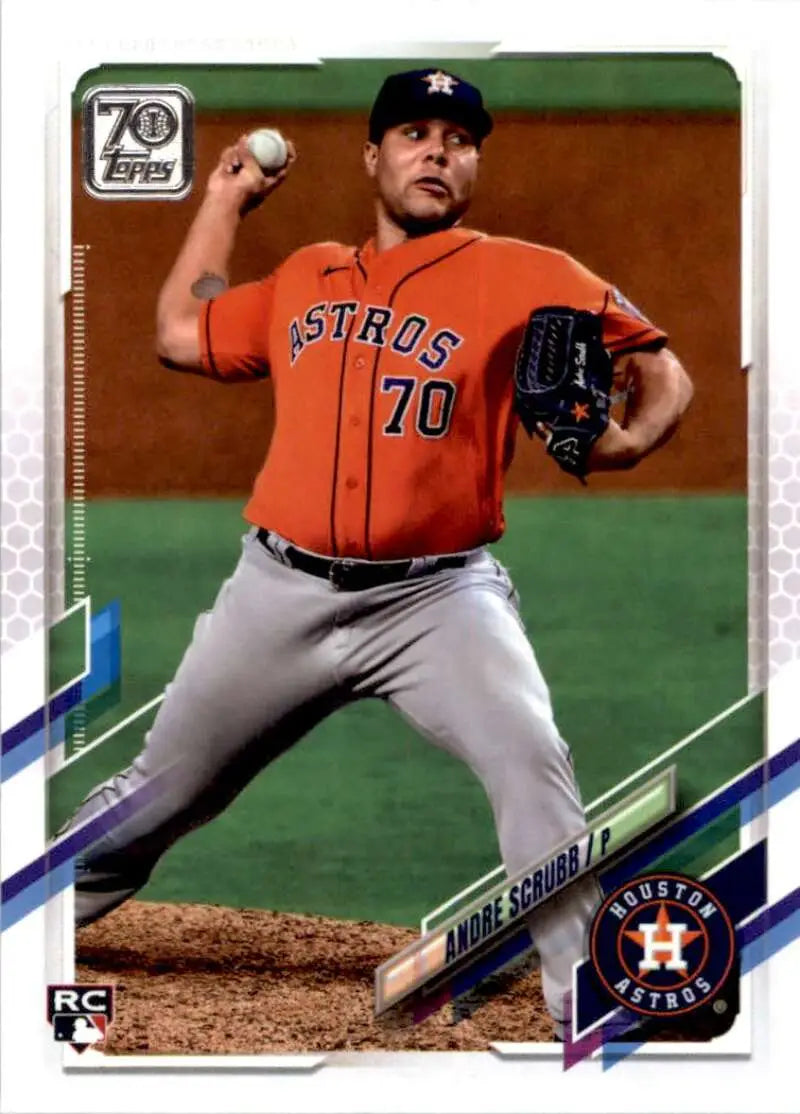 2021 Topps #384 Andre Scrubb NM-MT RC Rookie Astros ID:46207