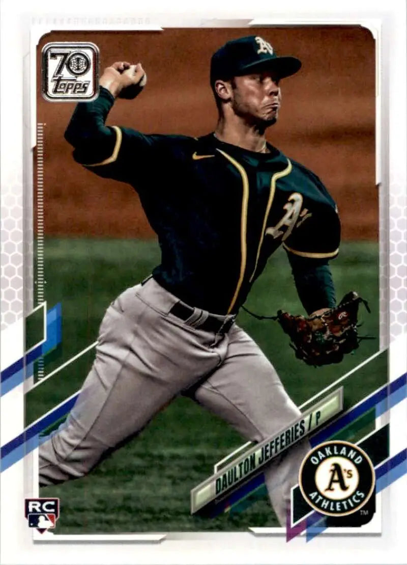 2021 Topps #656 Daulton Jefferies NM-MT RC Rookie Athletics ID:48095