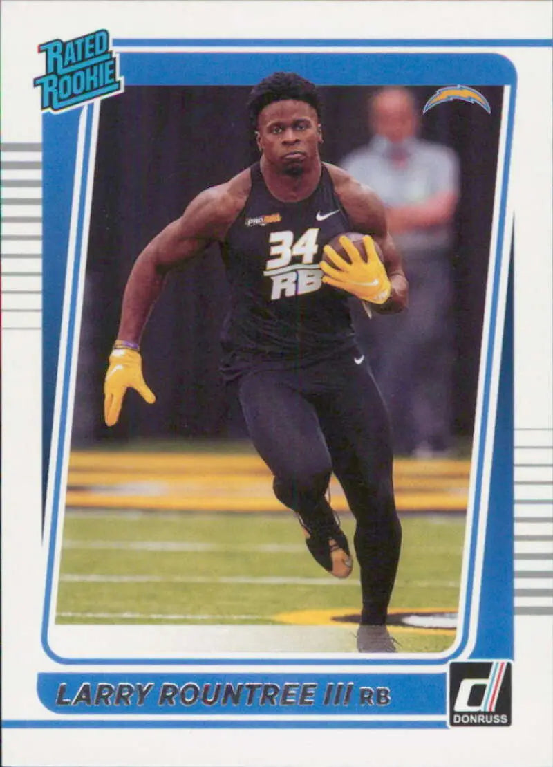2021 Donruss #296 Larry Rountree III NM-MT RC Rookie LA Chargers Rated ID:44462