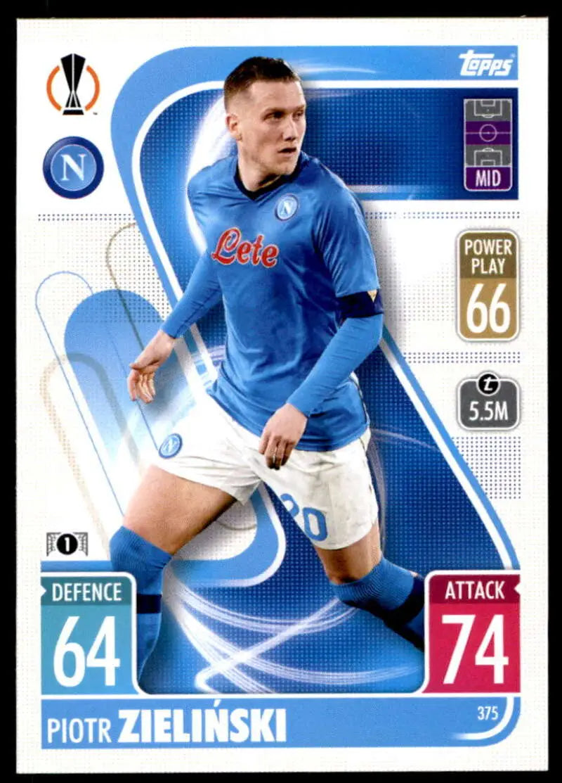 2021-22 Topps Match Attax UEFA Champions League #375 Piotr Zielinski NM ID:43071