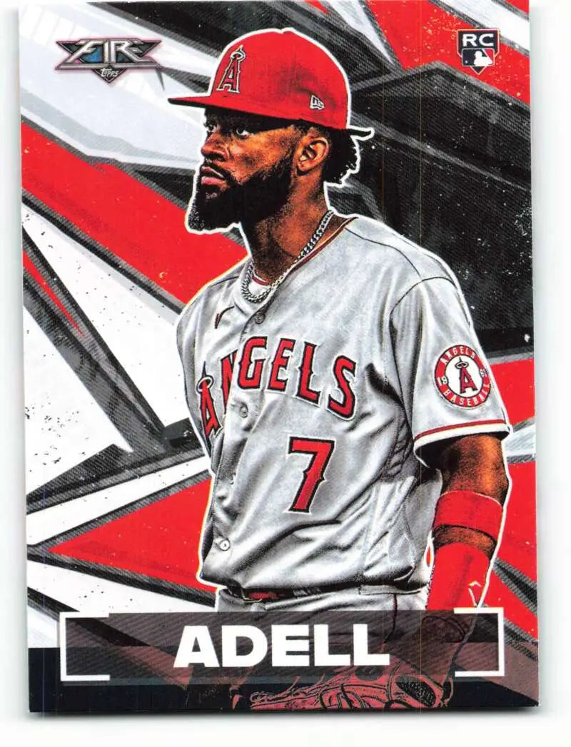 2021 Topps Fire #30 Jo Adell NM-MT RC Rookie Angels ID:45106