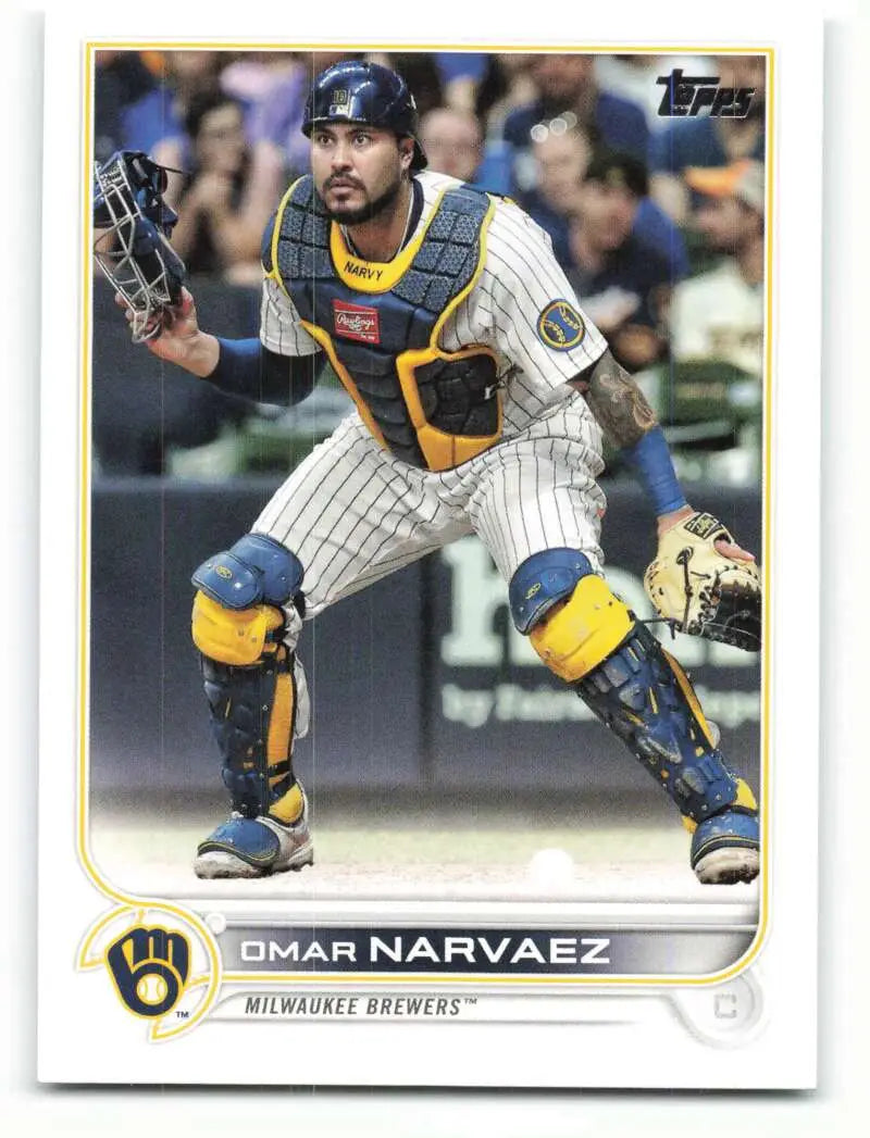 2022 Topps #139 Omar Narvaez NM-MT Brewers ID:47611