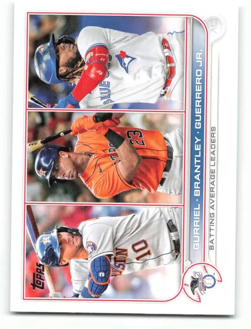 2022 Topps #165 Gurriel/Brantley/Guerrero Jr. NM-MT ID:47521