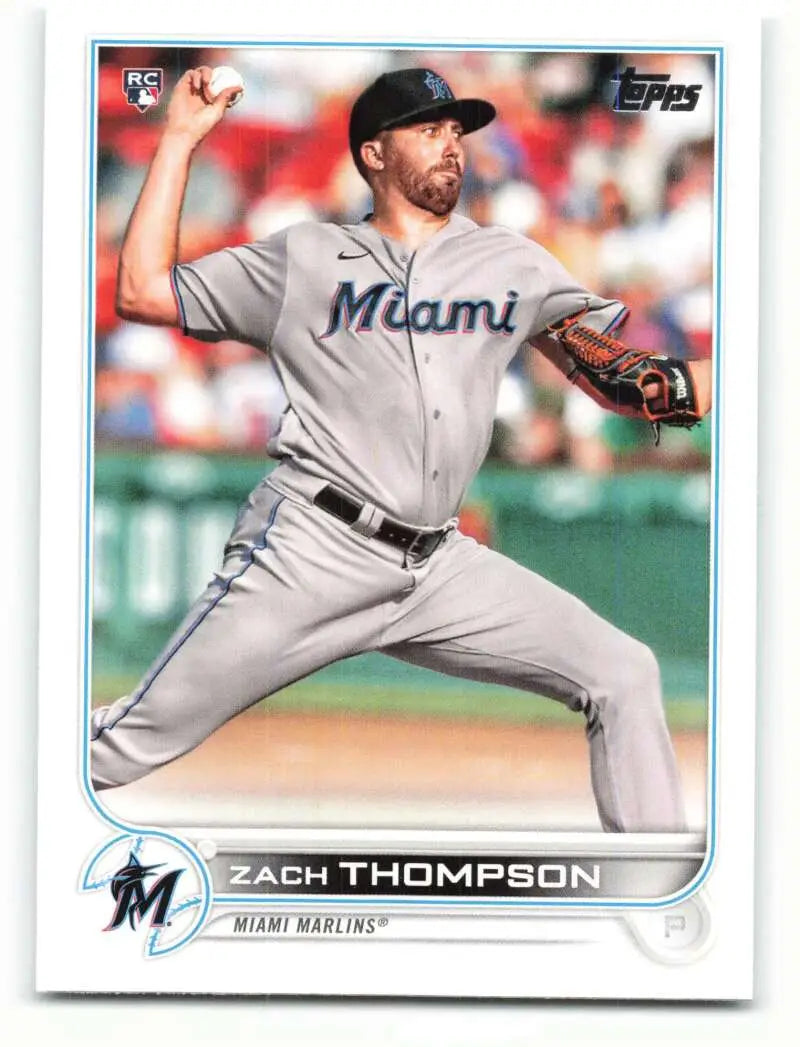 2022 Topps #227 Zach Thompson NM-MT RC Rookie Marlins ID:47512