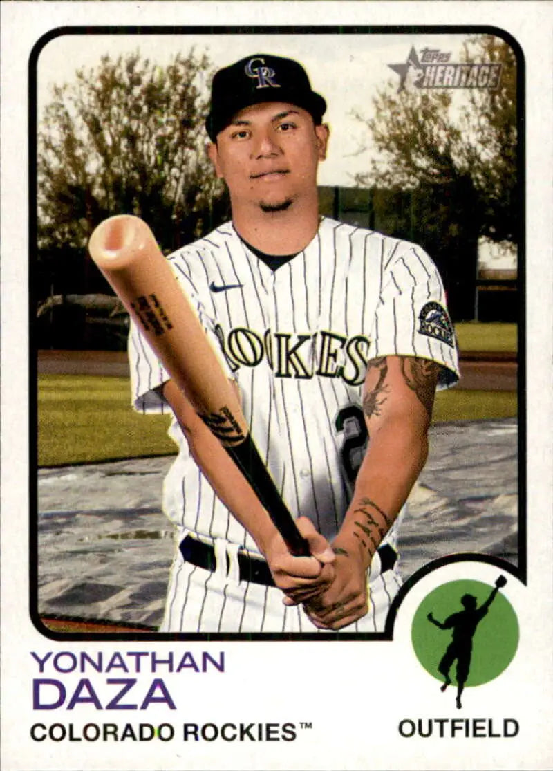 2022 Topps Heritage #297 Yonathan Daza NM-MT Rockies ID:76606
