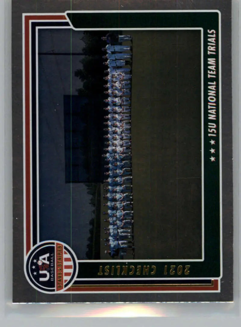 2022 Panini Stars and Stripes Longevity Retail #100 USA Baseball 15U Na ID:44975