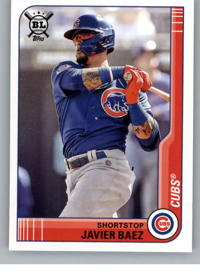 2021 Topps Big League #71 Javier Baez NM-MT Cubs ID:42561
