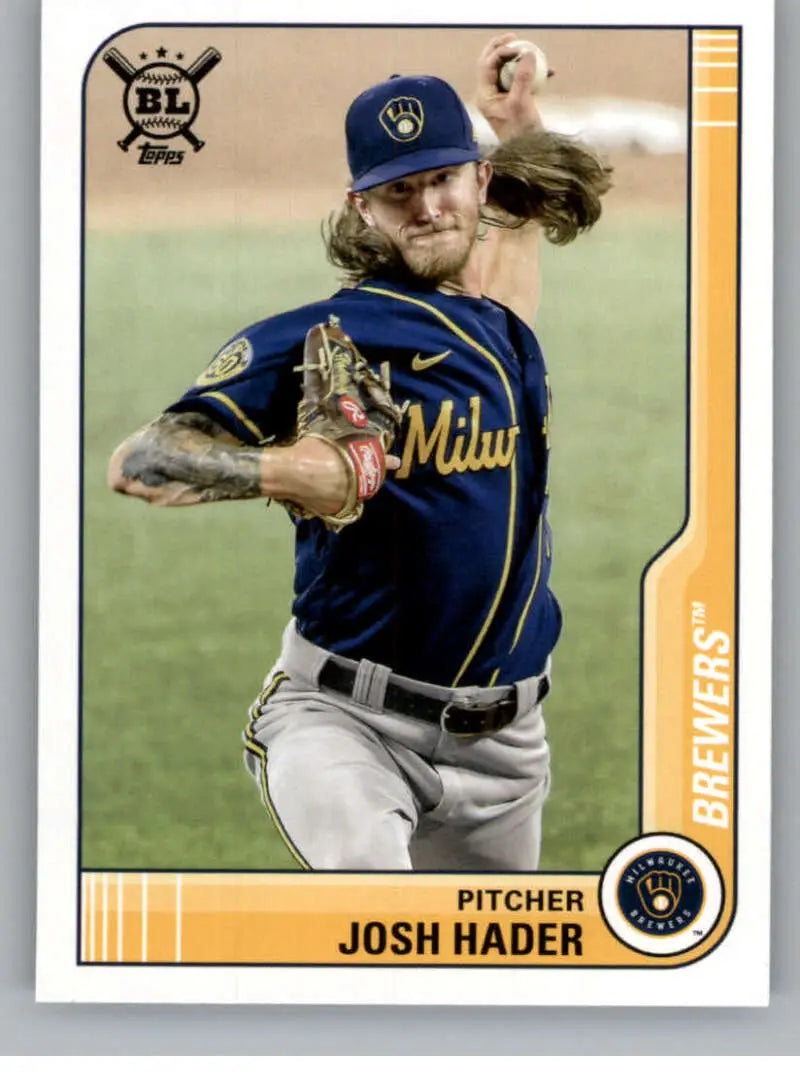2021 Topps Big League #72 Josh Hader NM-MT Brewers ID:42526