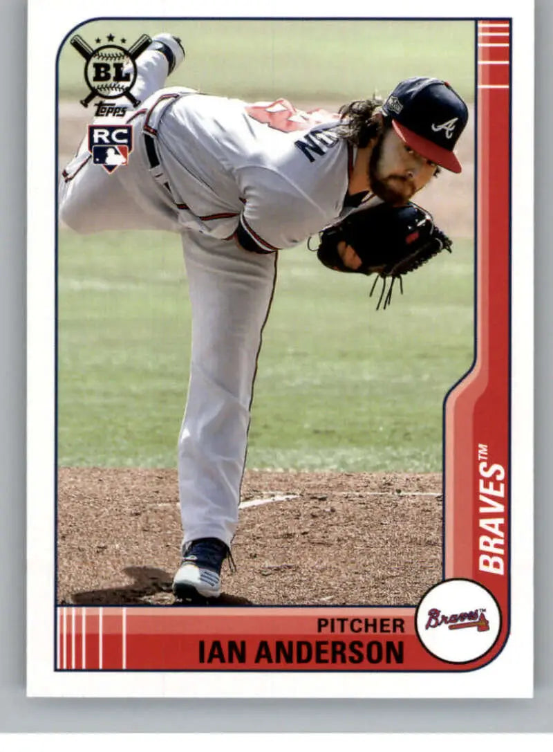 2021 Topps Big League #160 Ian Anderson NM-MT RC Rookie Braves ID:42535
