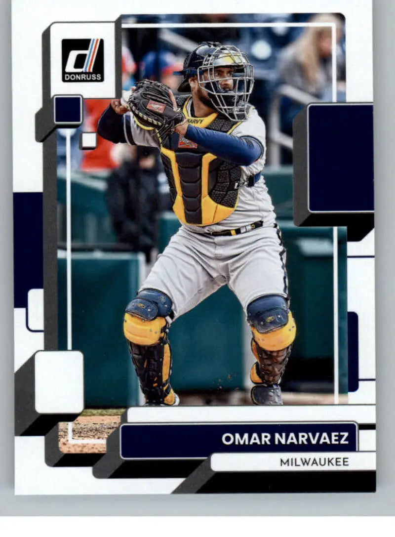 2022 Donruss #116 Omar Narvaez NM-MT Brewers ID:42370