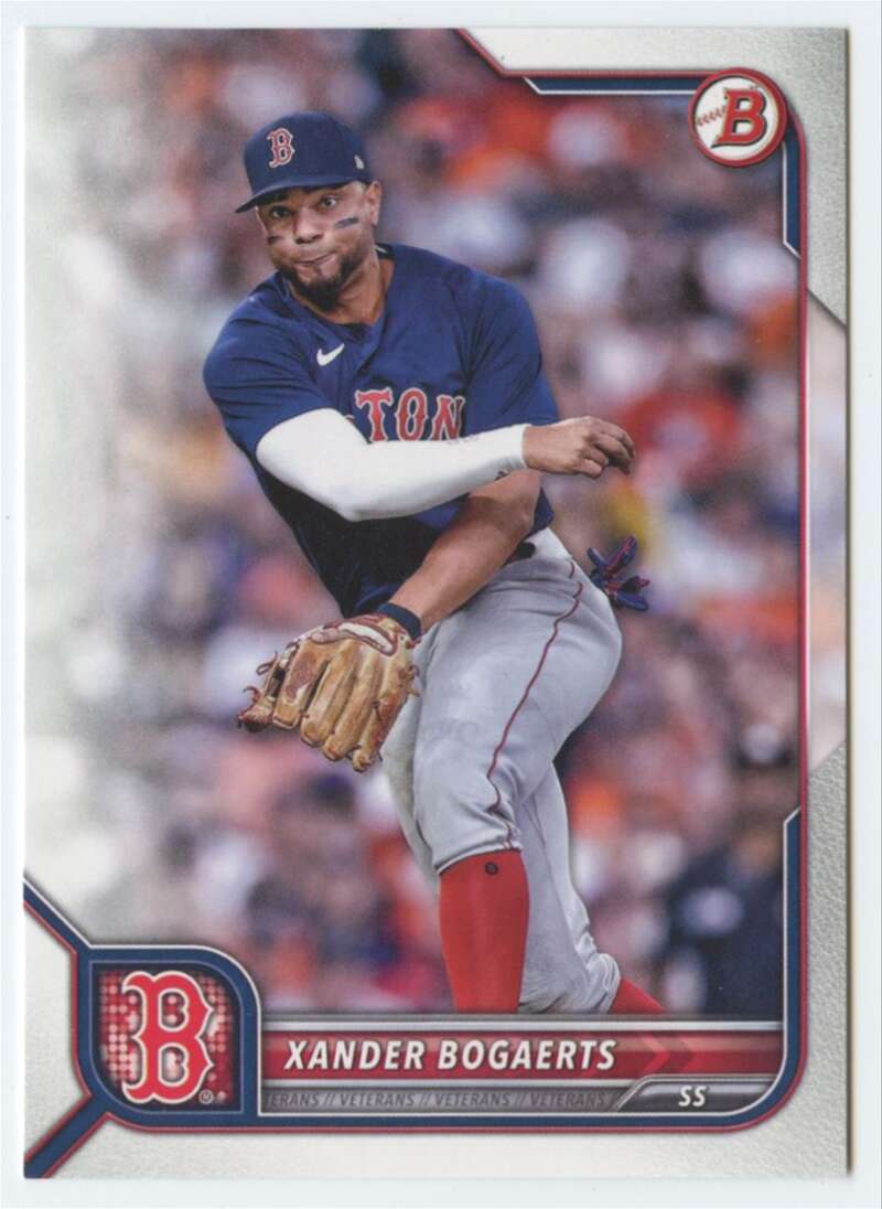 2022 Bowman #15 Xander Bogaerts NM-MT Red Sox ID:42010