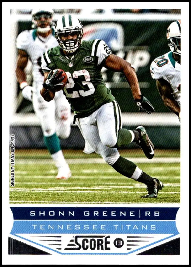 2013 Panini Score #212 Shonn Greene NM-MT Titans ID:16659