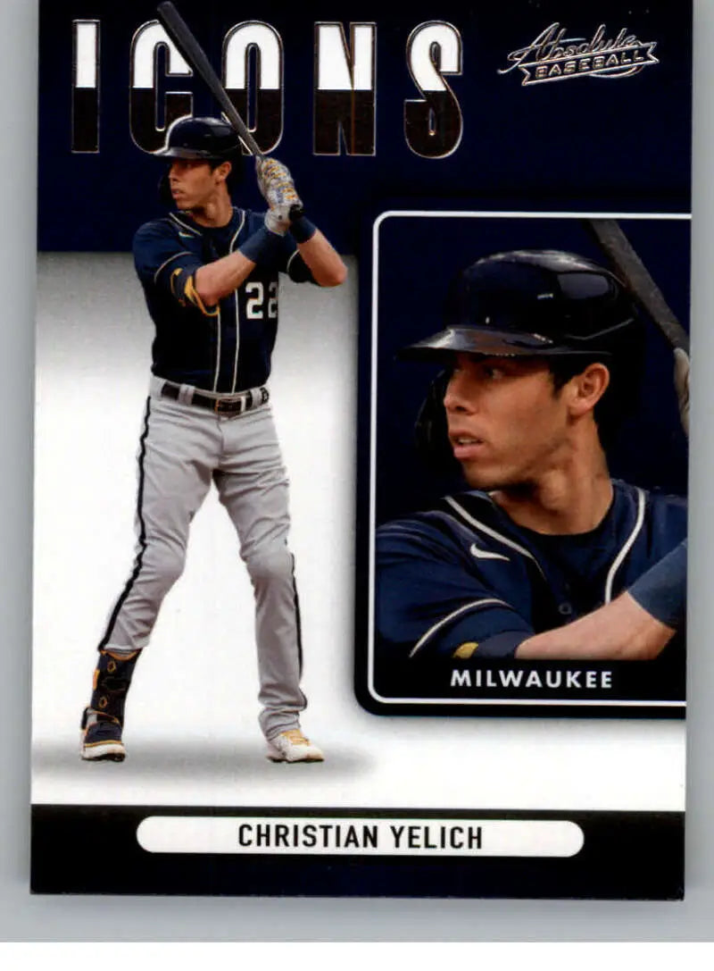 2022 Panini Absolute Icons Retail #10 Christian Yelich NM-MT Brewers ID:52346