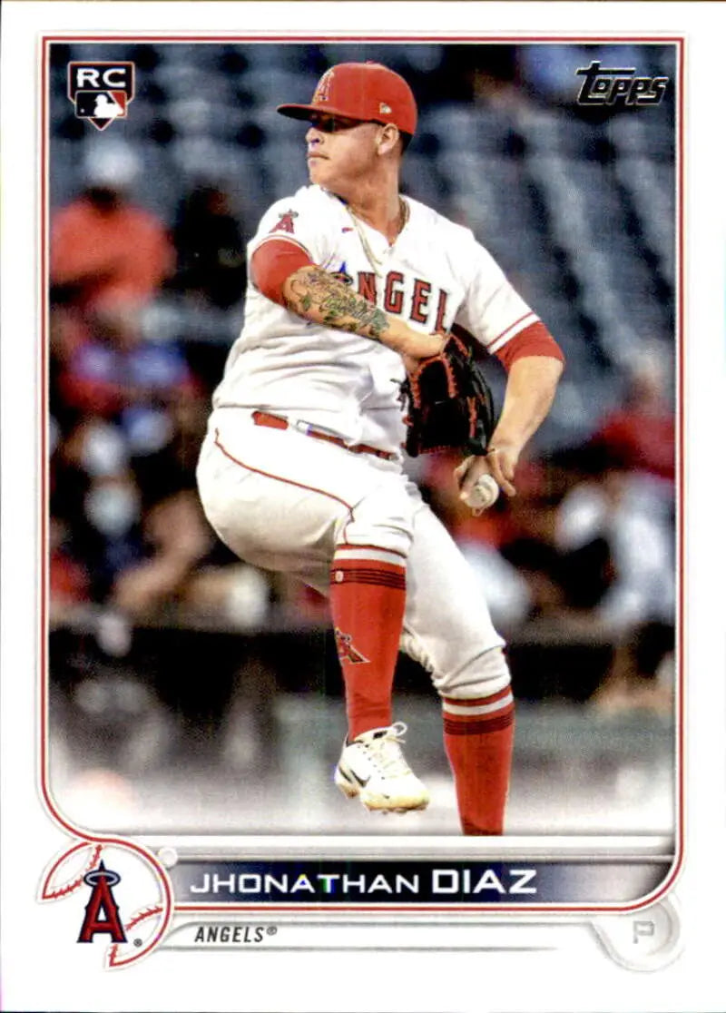 2022 Topps #332 Jhonathan Diaz NM-MT RC Rookie Angels ID:43944