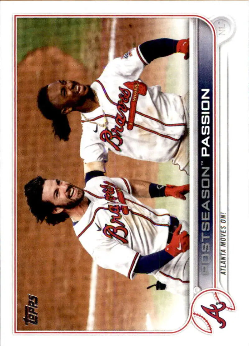 2022 Topps #342 Swanson/Albies NM-MT Braves ID:43949