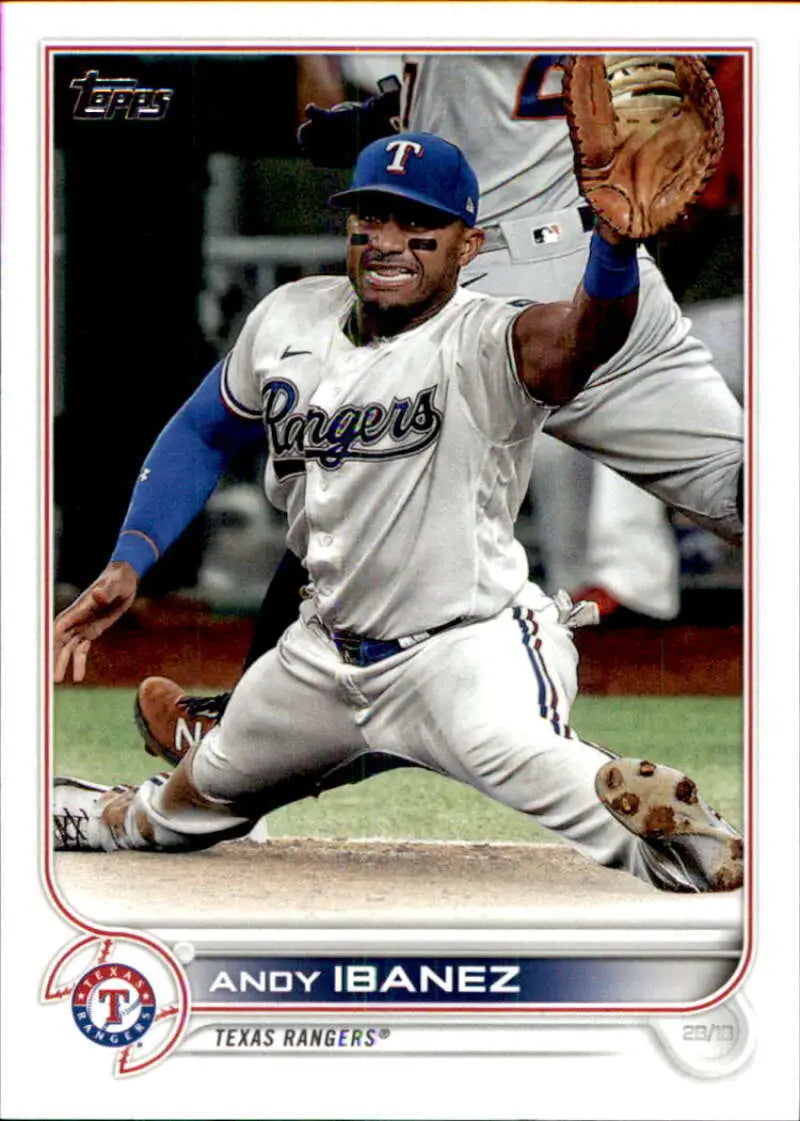 2022 Topps #383 Andy Ibanez EX-NM Rangers ID:43964
