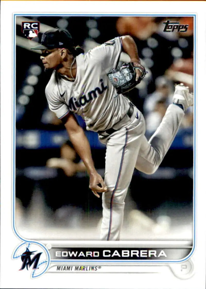 2022 Topps #566 Edward Cabrera NM-MT RC Rookie Marlins