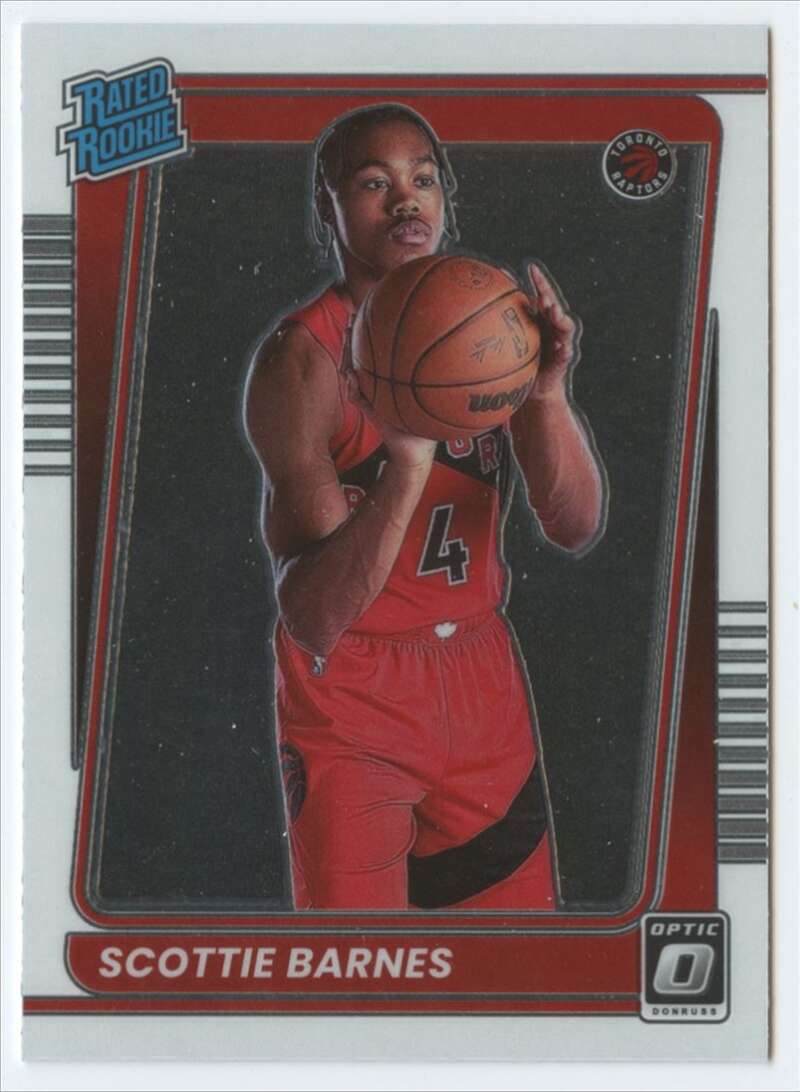 2021-22 Donruss Optic #186 Scottie Barnes NM-MT RC Rookie Raptors Rated ID:49372