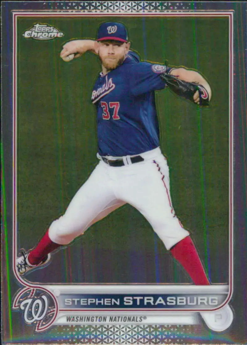 2022 Topps Chrome #184 Stephen Strasburg NM-MT Nationals ID:47770