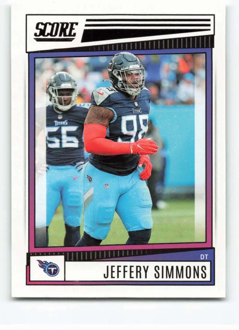 2022 Score #34 Jeffery Simmons NM-MT Titans ID:48637