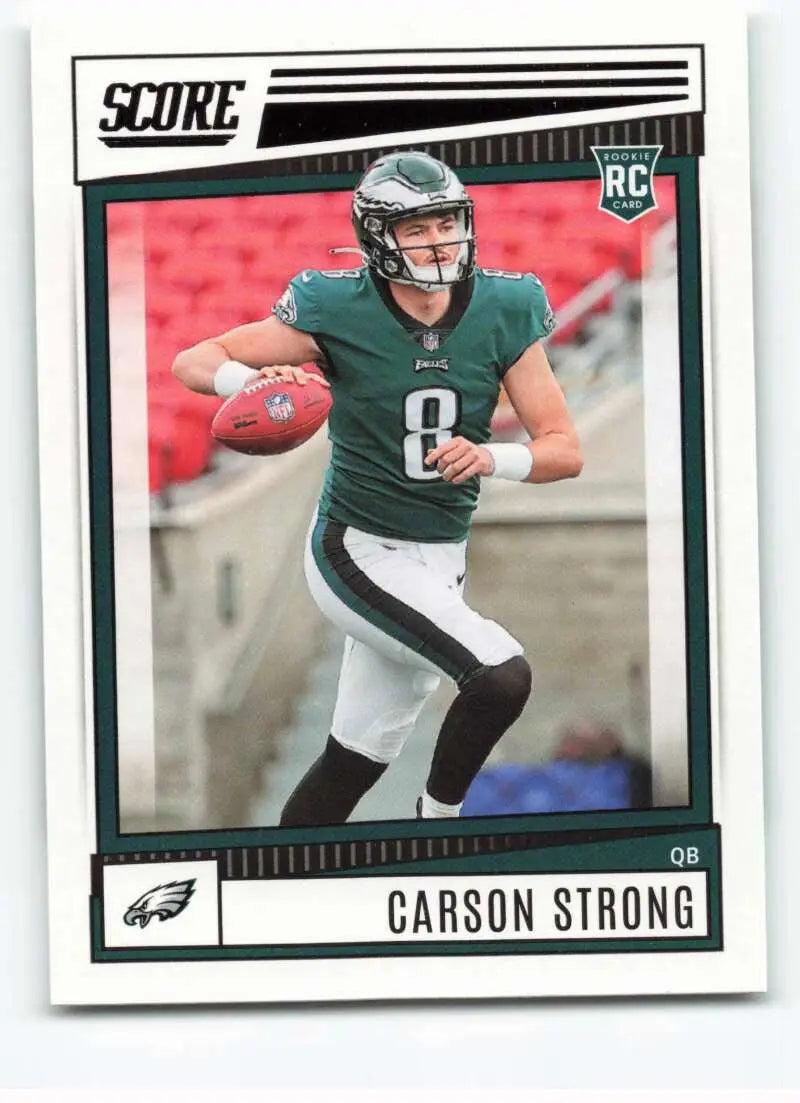 2022 Score #309 Carson Strong NM-MT RC Rookie Eagles ID:46566