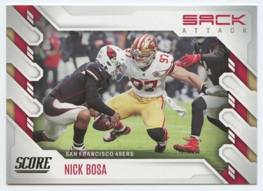 2022 Score Sack Attack #3 Nick Bosa NM-MT 49ers ID:46555