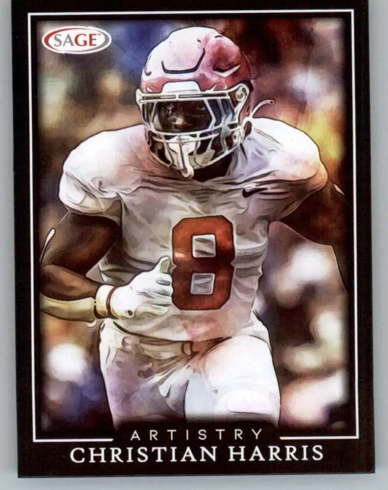 2022 SAGE Artistry Black Border #9 Christian Harris NM Near Mint ID:66154