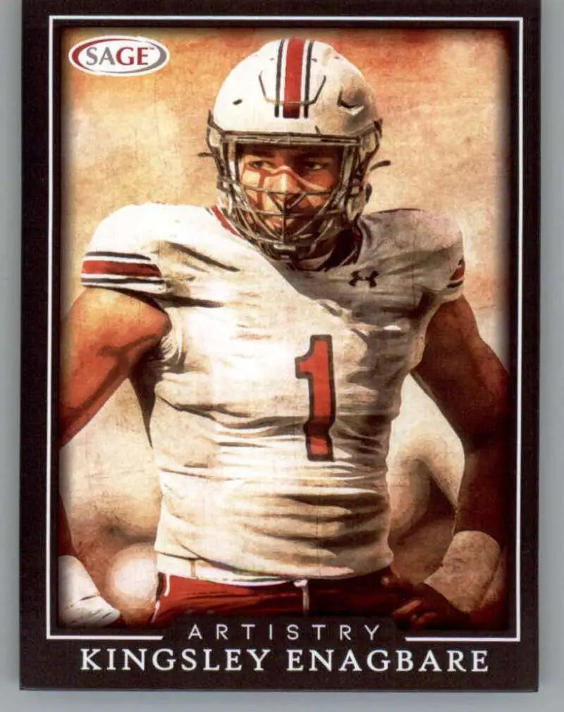 2022 SAGE Artistry Black Border #20 Kingsley Enagbare NM Near Mint ID:66163
