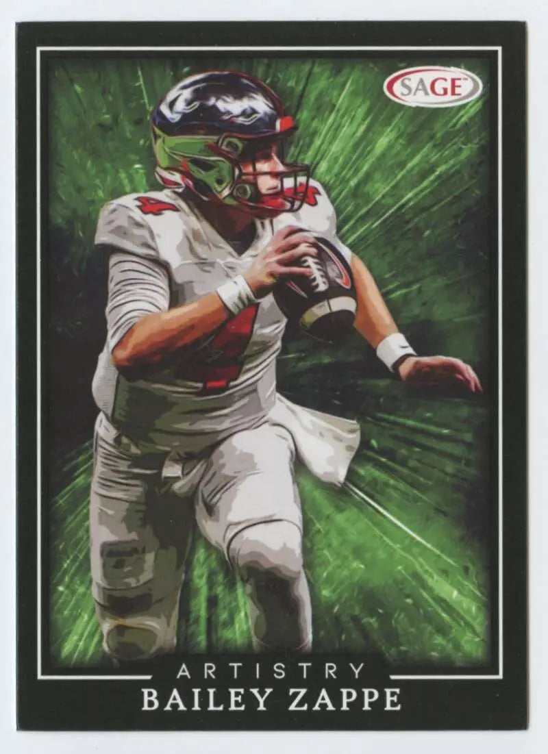 2022 SAGE Artistry Black Border #32 Bailey Zappe NM-MT ID:56661
