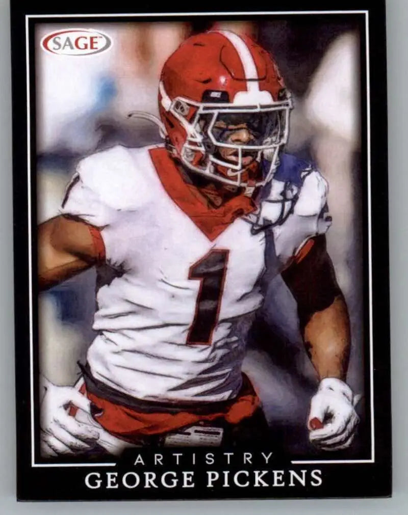 2022 SAGE Artistry Black Border #48 George Pickens NM-MT ID:56641