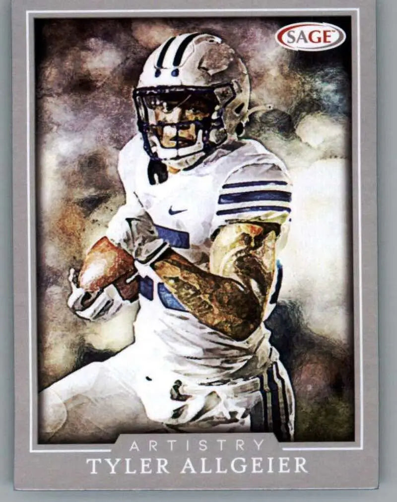 2022 SAGE Artistry Silver Border #87 Tyler Allgeier NM-MT ID:56686