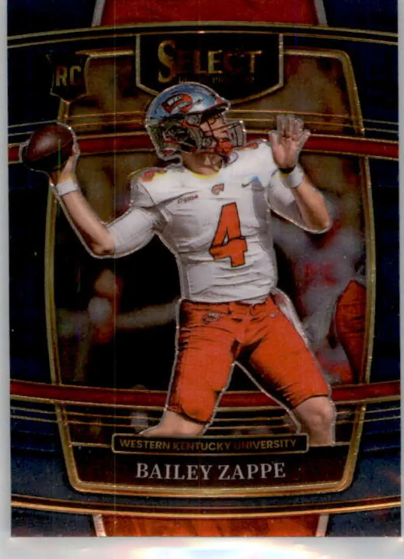 2022 Panini Select Draft Picks Blue #10 Bailey Zappe NM-MT Concourse ID:48199
