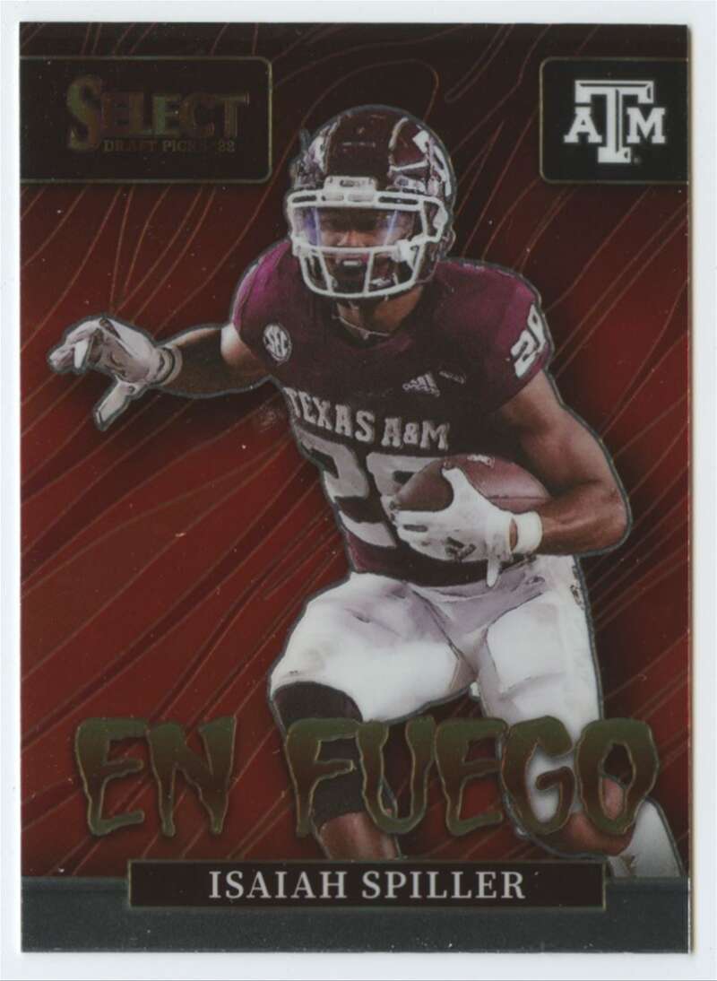 2022 Panini Select Draft Picks En Fuego #13 Isaiah Spiller NM-MT