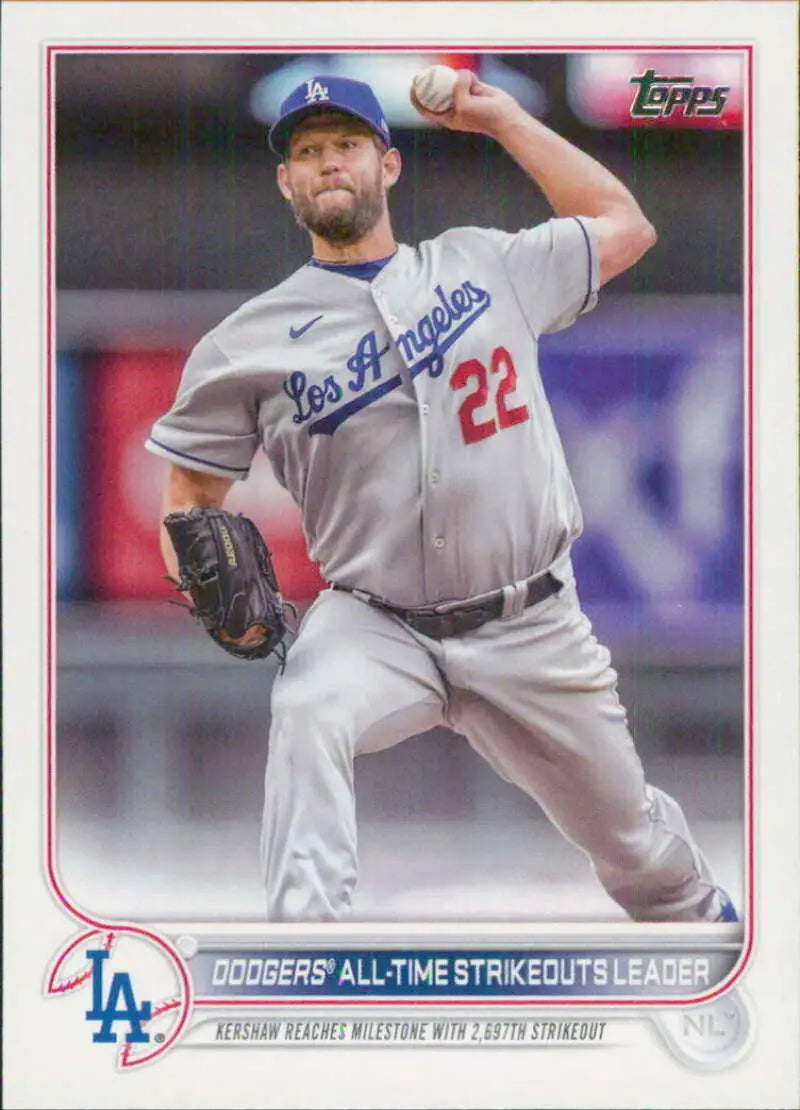 2022 Topps Update #US309 Clayton Kershaw NM-MT ID:47389
